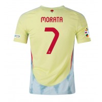 Camiseta España Alvaro Morata #7 Segunda Equipación Replica Eurocopa 2024 mangas cortas